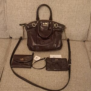 Coach Patent Leather  Bundle Set